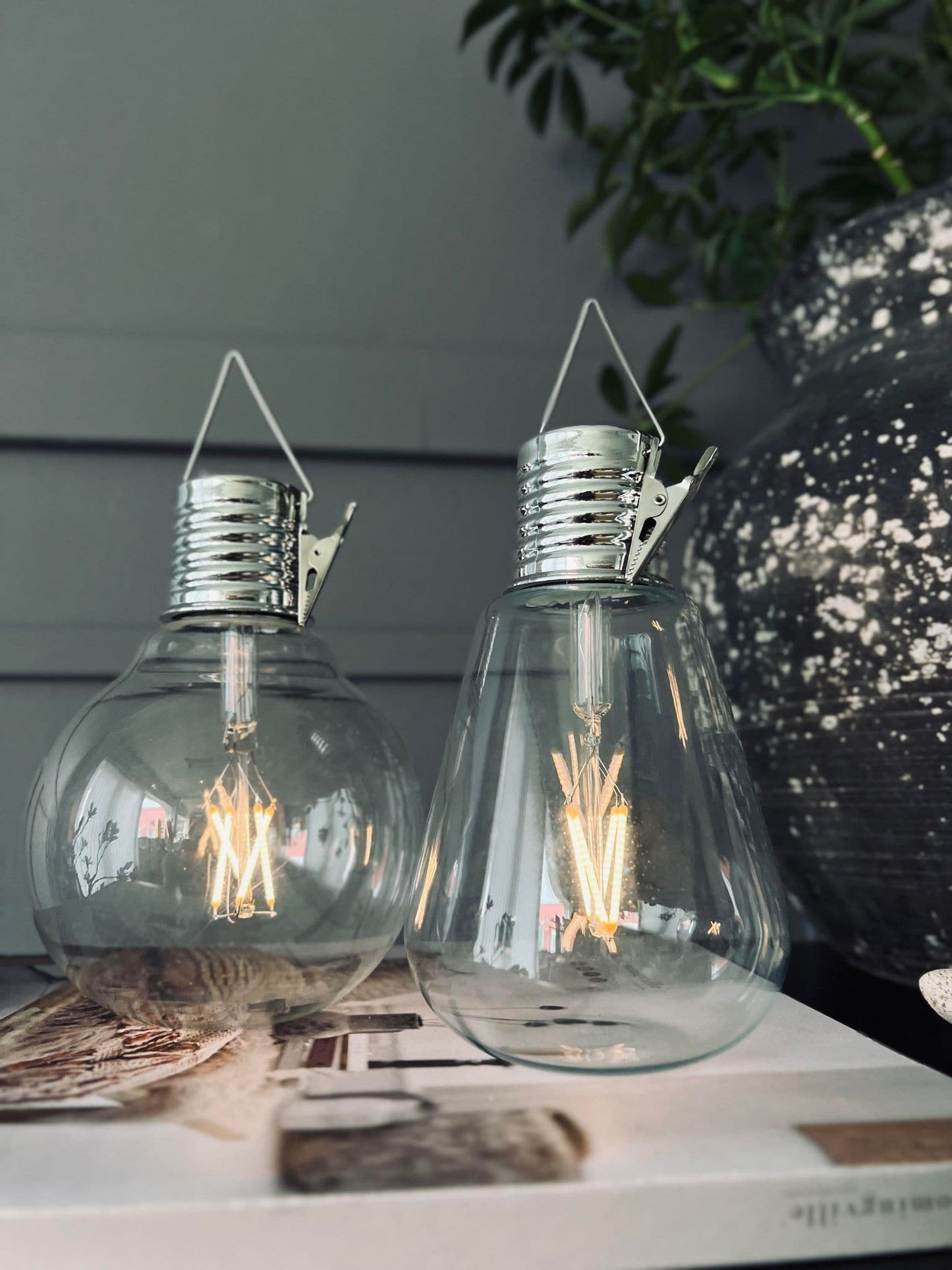 LED lyspære med solceller - Glas MIX - VIAMAJA.DK