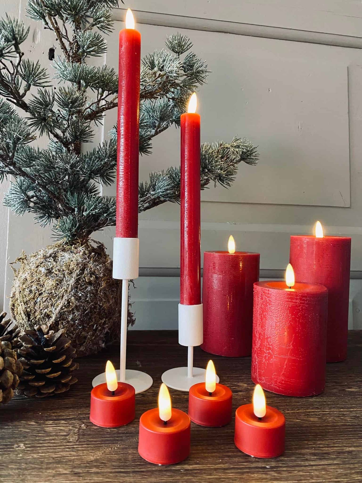 LED Lyspakke med 10 dele - Rød - VIAMAJA.DK