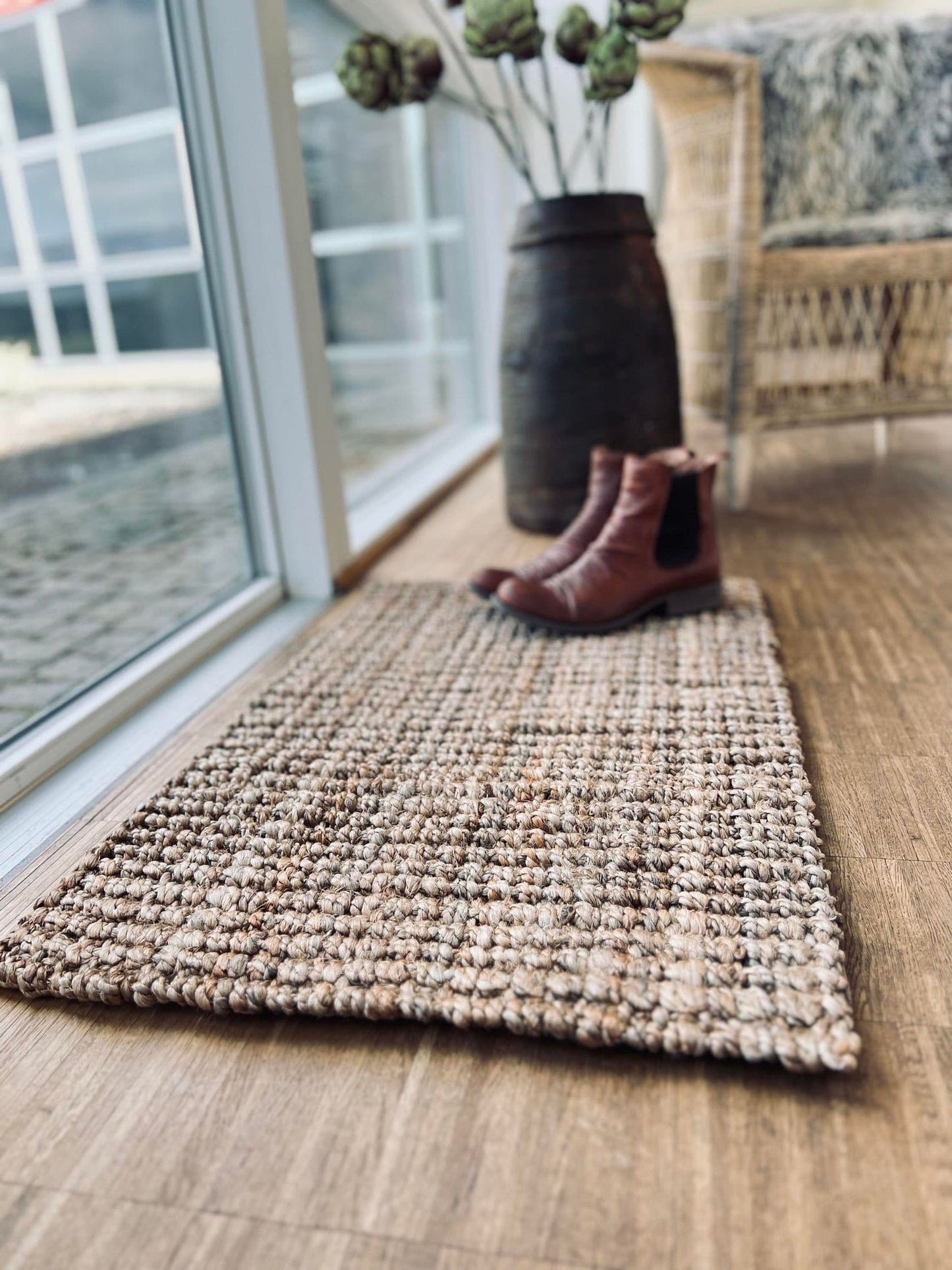 Luksus måtte i jute – 50x80cm - VIAMAJA.DK