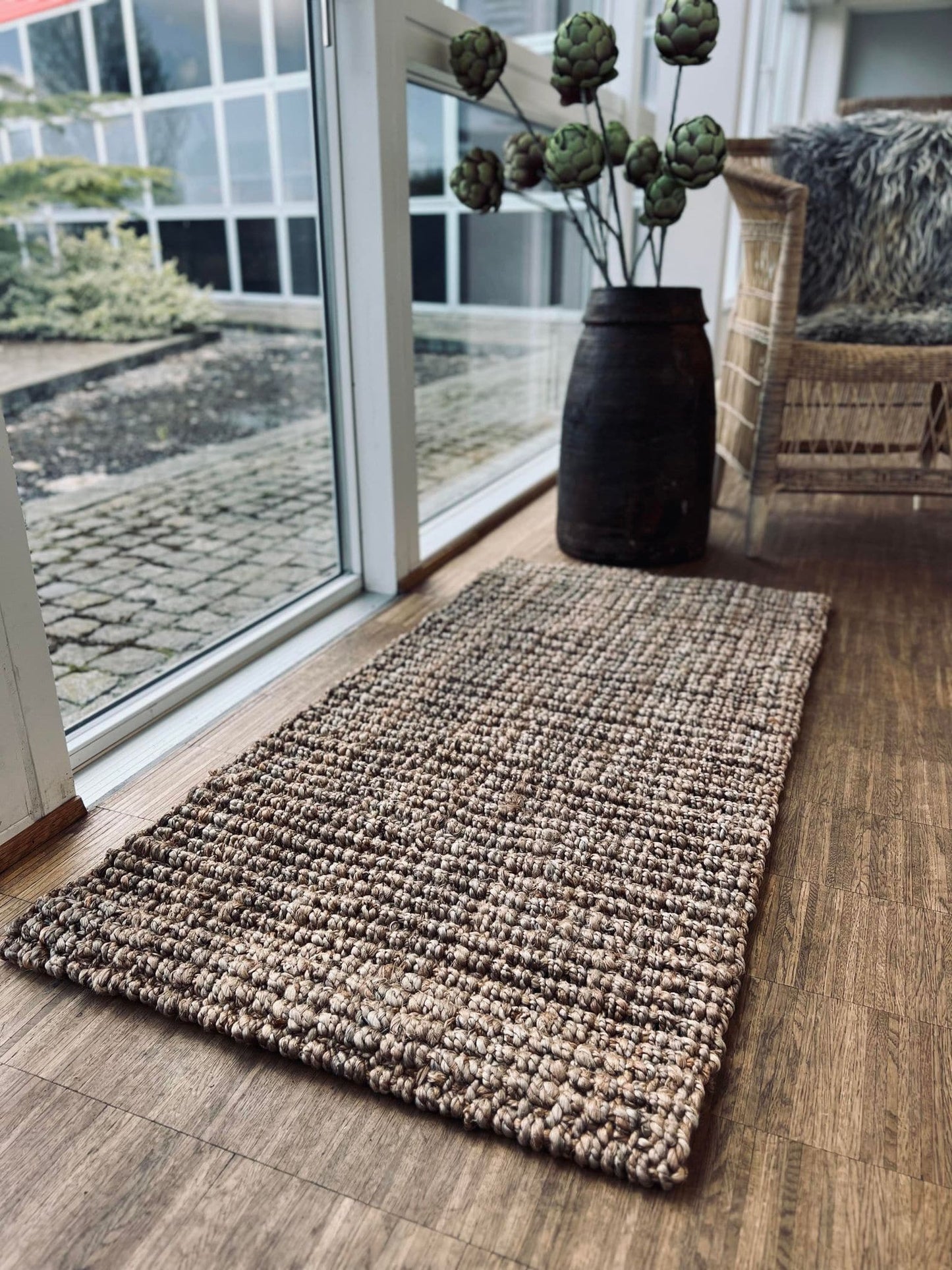 Luksus måtte i jute – 60x120cm - VIAMAJA.DK