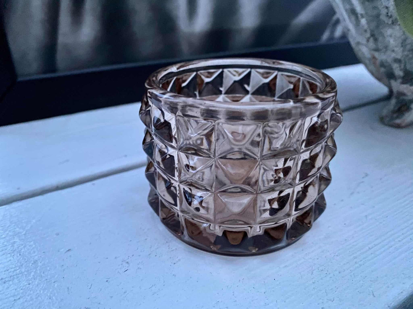 Lysestage i gylden glas - VIAMAJA.DK