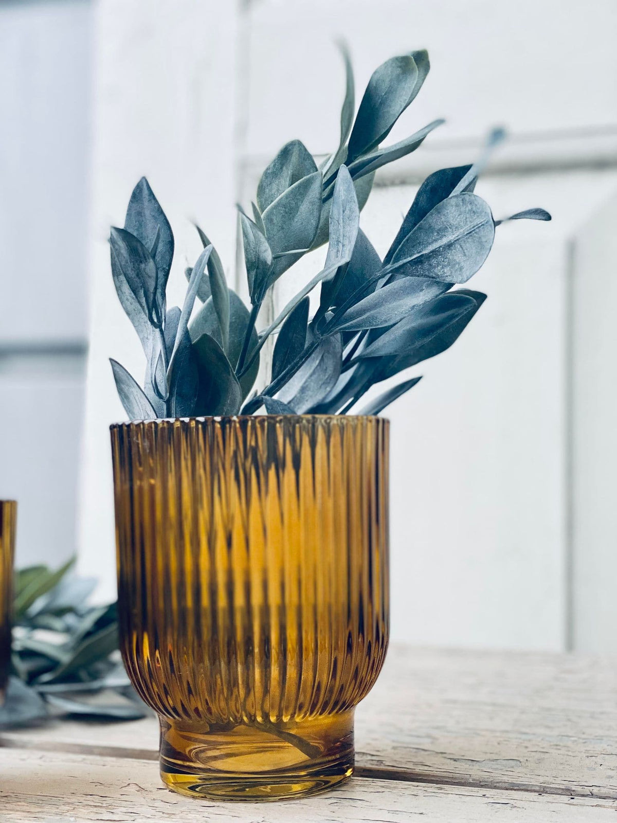 Lysestage til fyrfadslys - Amber 10 cm - VIAMAJA.DK