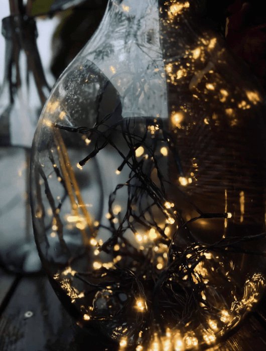 Lyskæde 240 LED - Dobbelt timer til inde og ude - VIAMAJA.DK