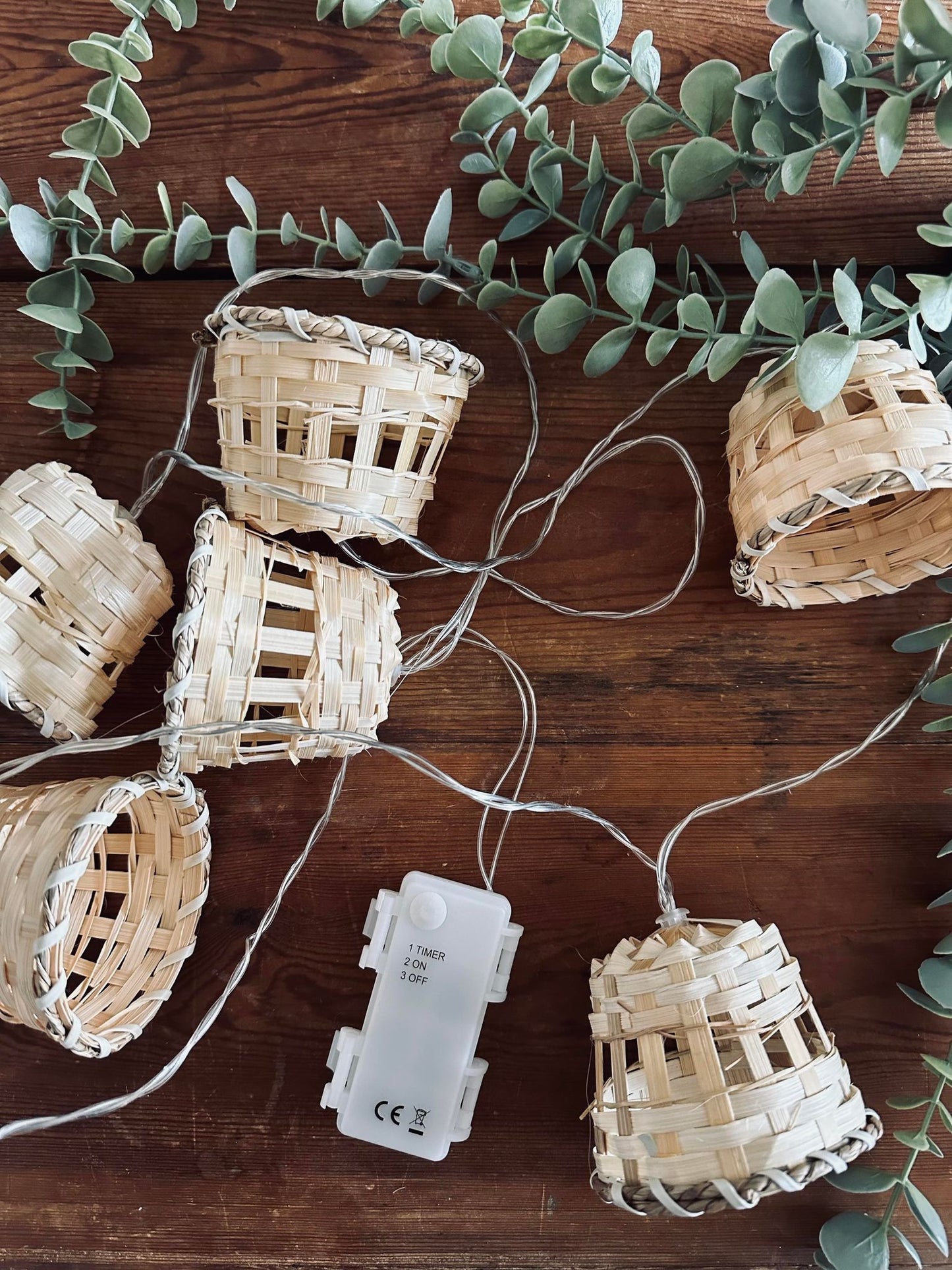 Lyskæde Bamboo til batteri – Godkendt inde og ude - VIAMAJA.DK
