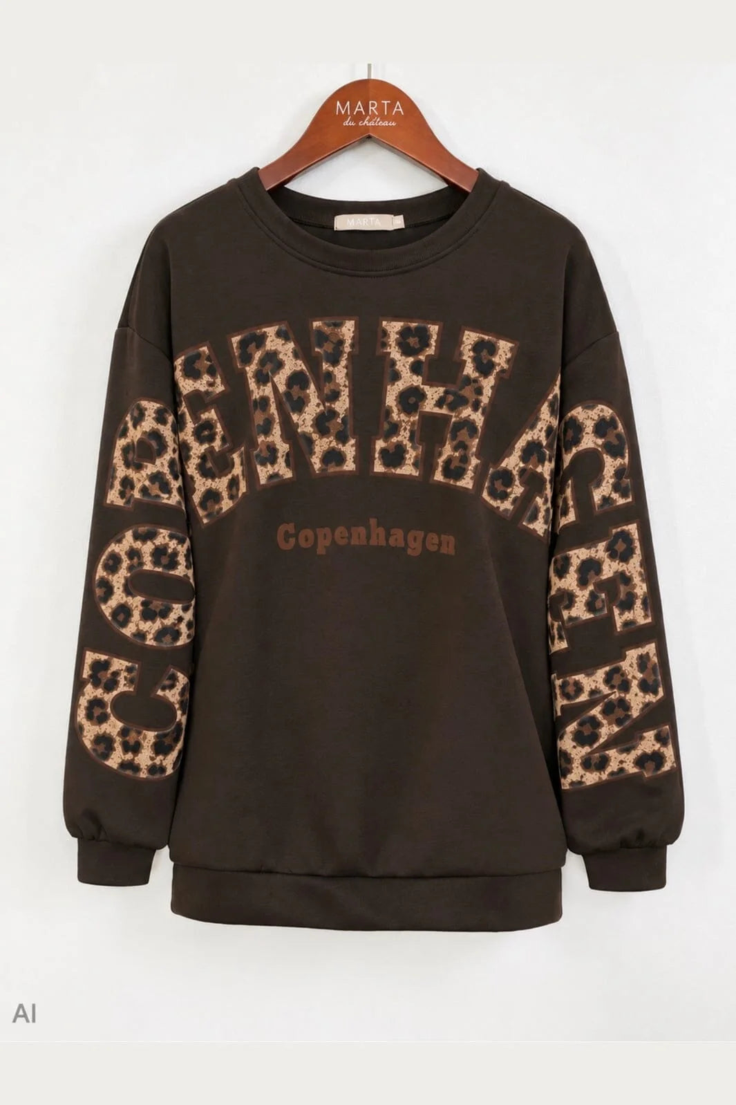Bluse Sevilla - Brown/Leo