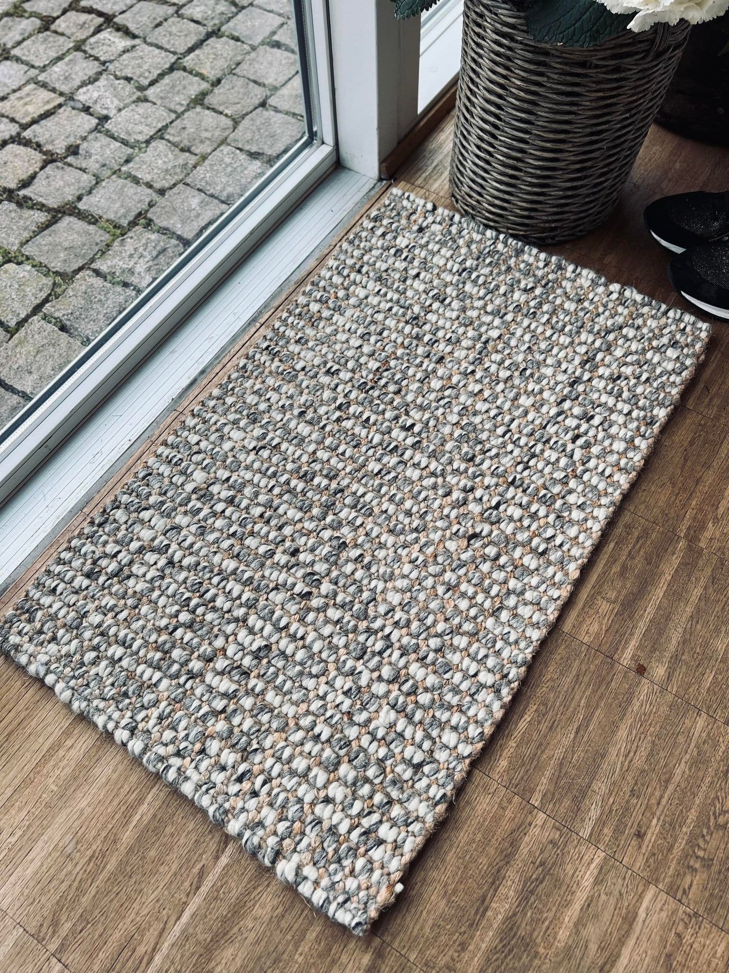 Måtte i jute og uld - 45x75 - VIAMAJA.DK