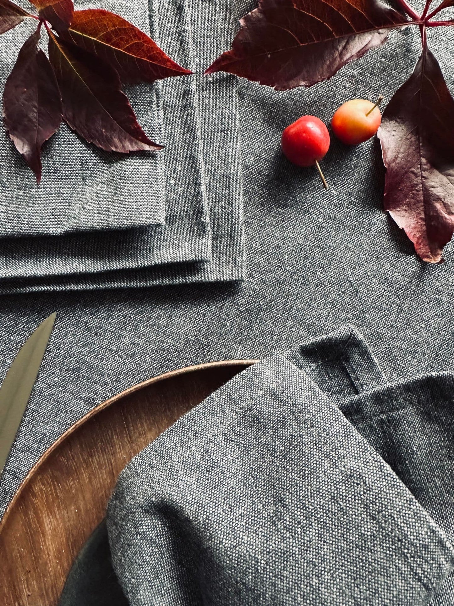 Mundservietter – Grå 4 stk - VIAMAJA.DK