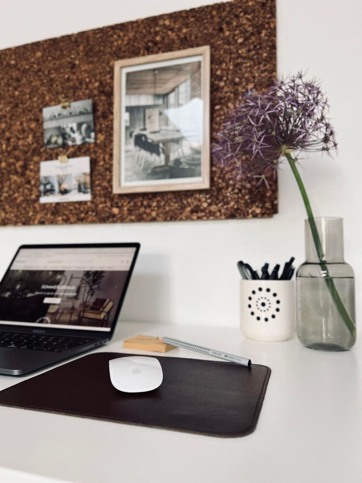 Musemåtte - Valnød bøffellæder - VIAMAJA.DK