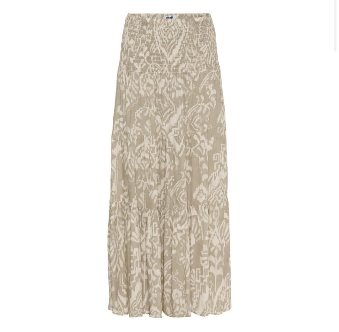 Nederdel Boho beige - VIAMAJA.DK