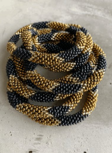 Nepal armbånd - Gold snake - VIAMAJA.DK