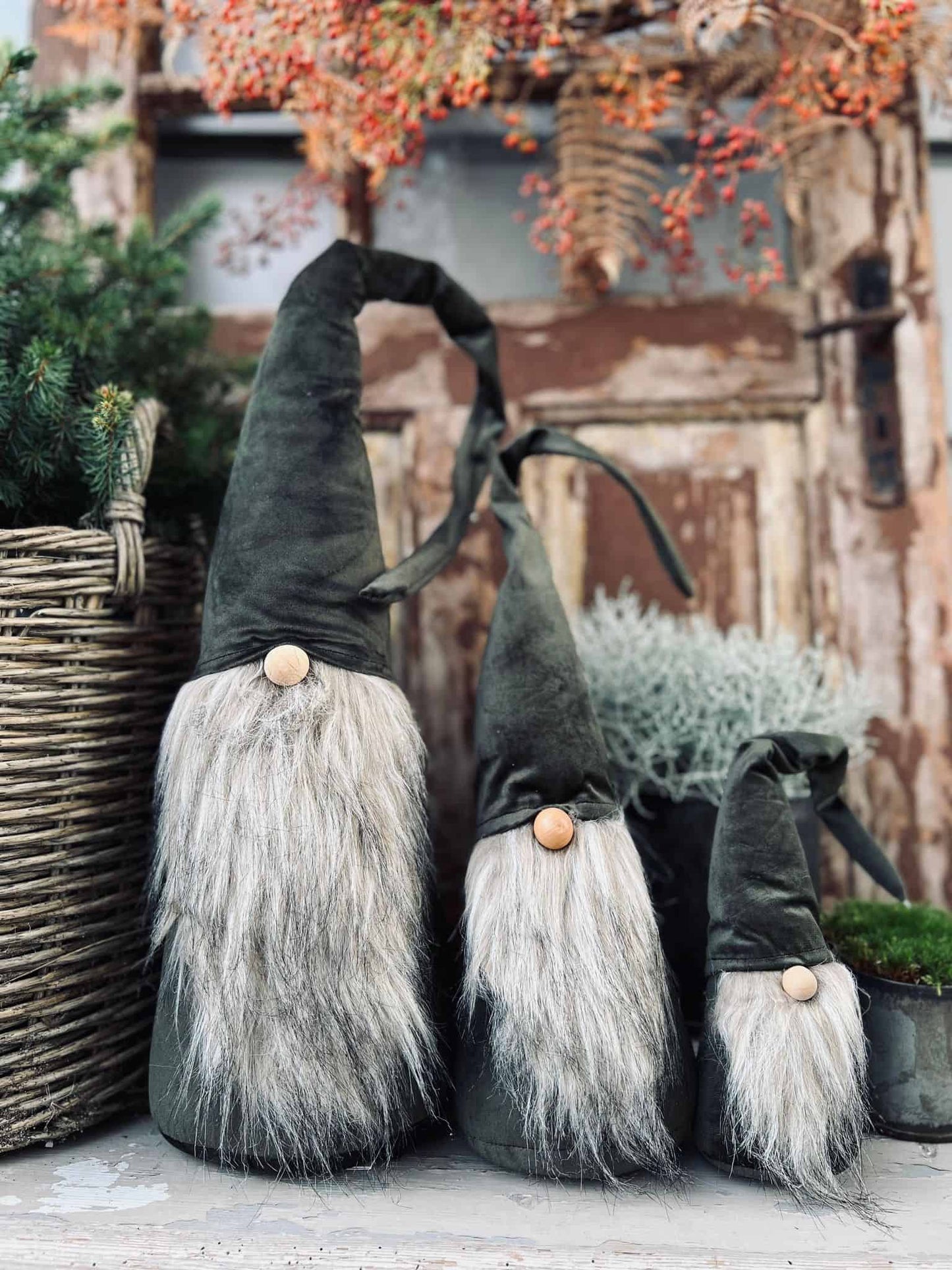 Nisse med skæg - 23cm - VIAMAJA.DK