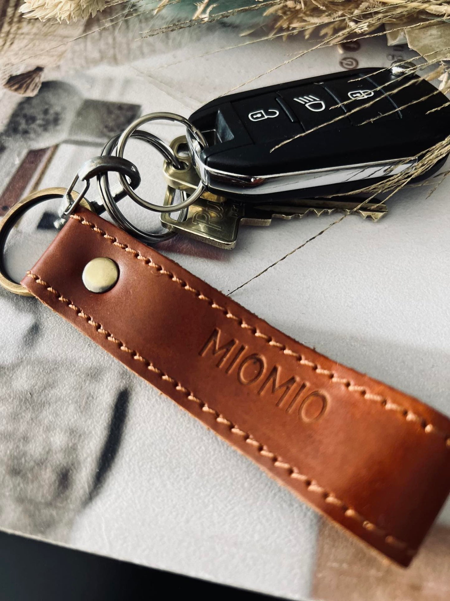 Nøglering MIOMIO – Cognac - VIAMAJA.DK