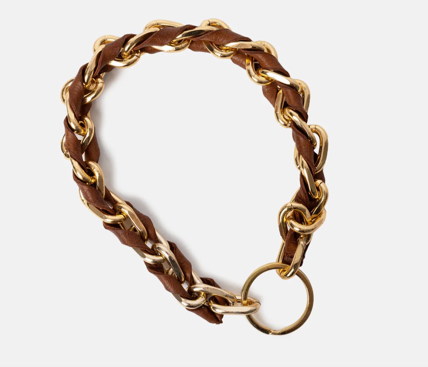 Nøglesnor – Walnut / Gold - VIAMAJA.DK