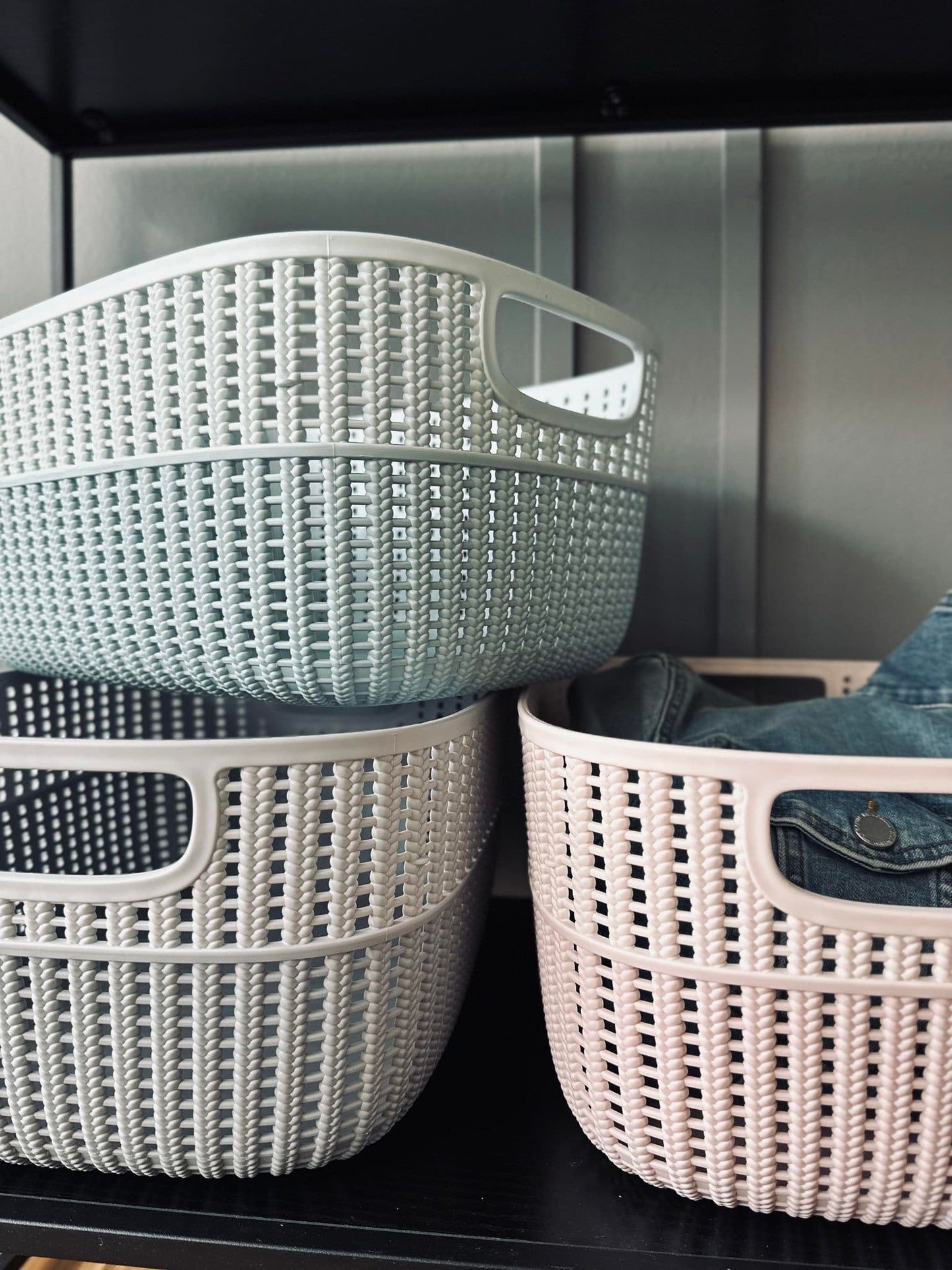 Opbevaringskurv Hally XL – Blue - VIAMAJA.DK