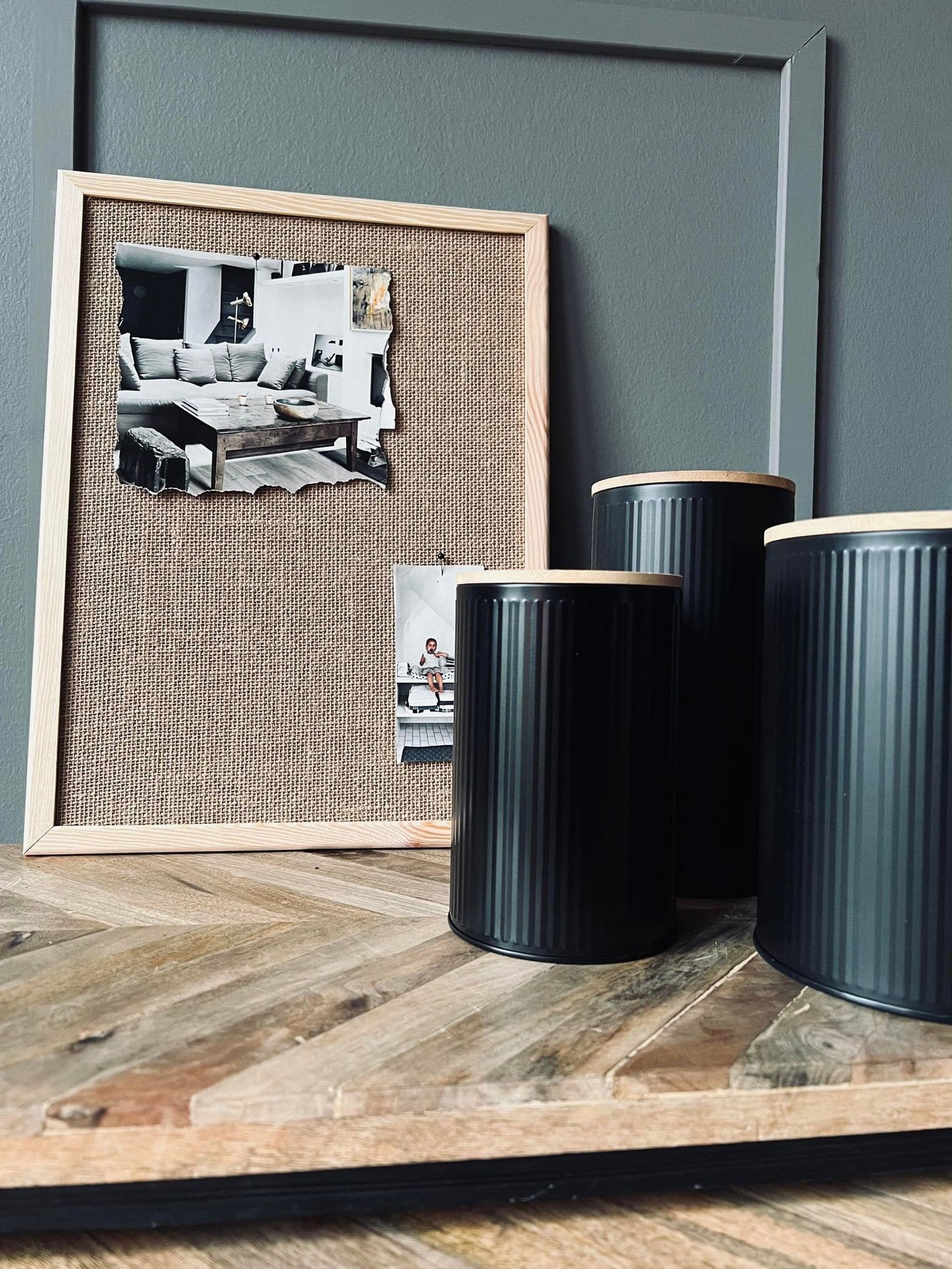 Opslagstavle i Hessian - 30x40cm Natur - VIAMAJA.DK