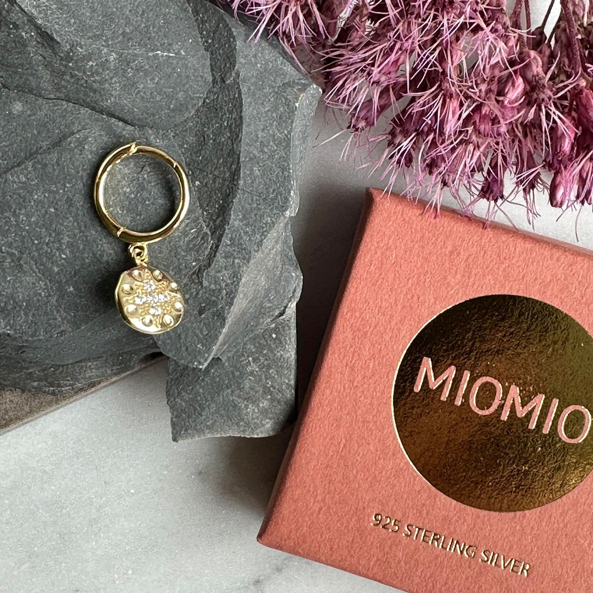 Ørering Single Carly 18K forgyldt - 1 stk - VIAMAJA.DK