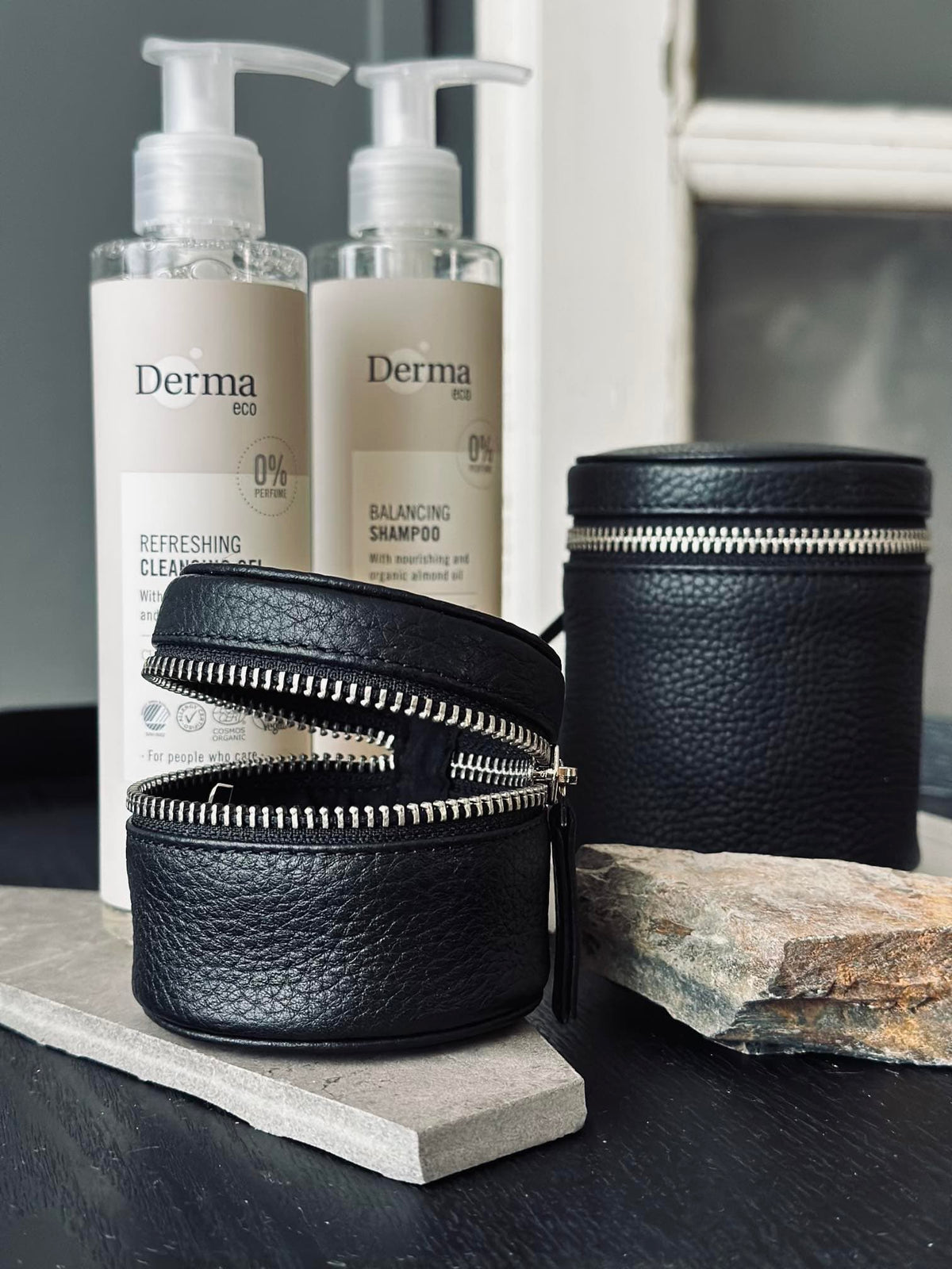 Organiser Leather - Small black - VIAMAJA.DK