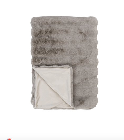 Plaid – imiteret pels 130×180 cm - VIAMAJA.DK