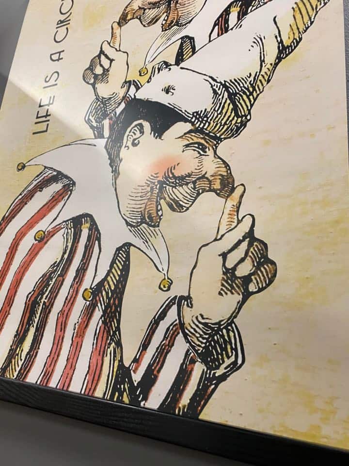 Plakat - LIFE IS A CIRCUS // 40x130cm - VIAMAJA.DK