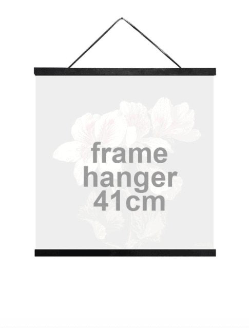 Plakat ophæng med lædersnor – 41cm - VIAMAJA.DK