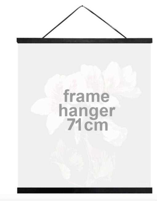 Plakat ophæng med lædersnor - 71cm - VIAMAJA.DK