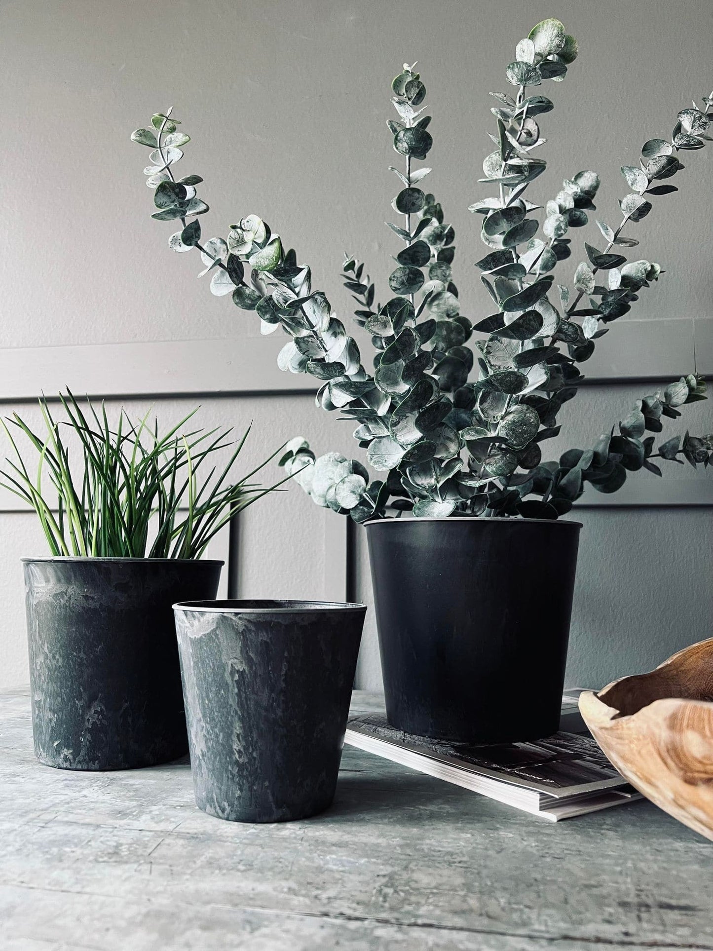 Potte i beton look – Lille - VIAMAJA.DK