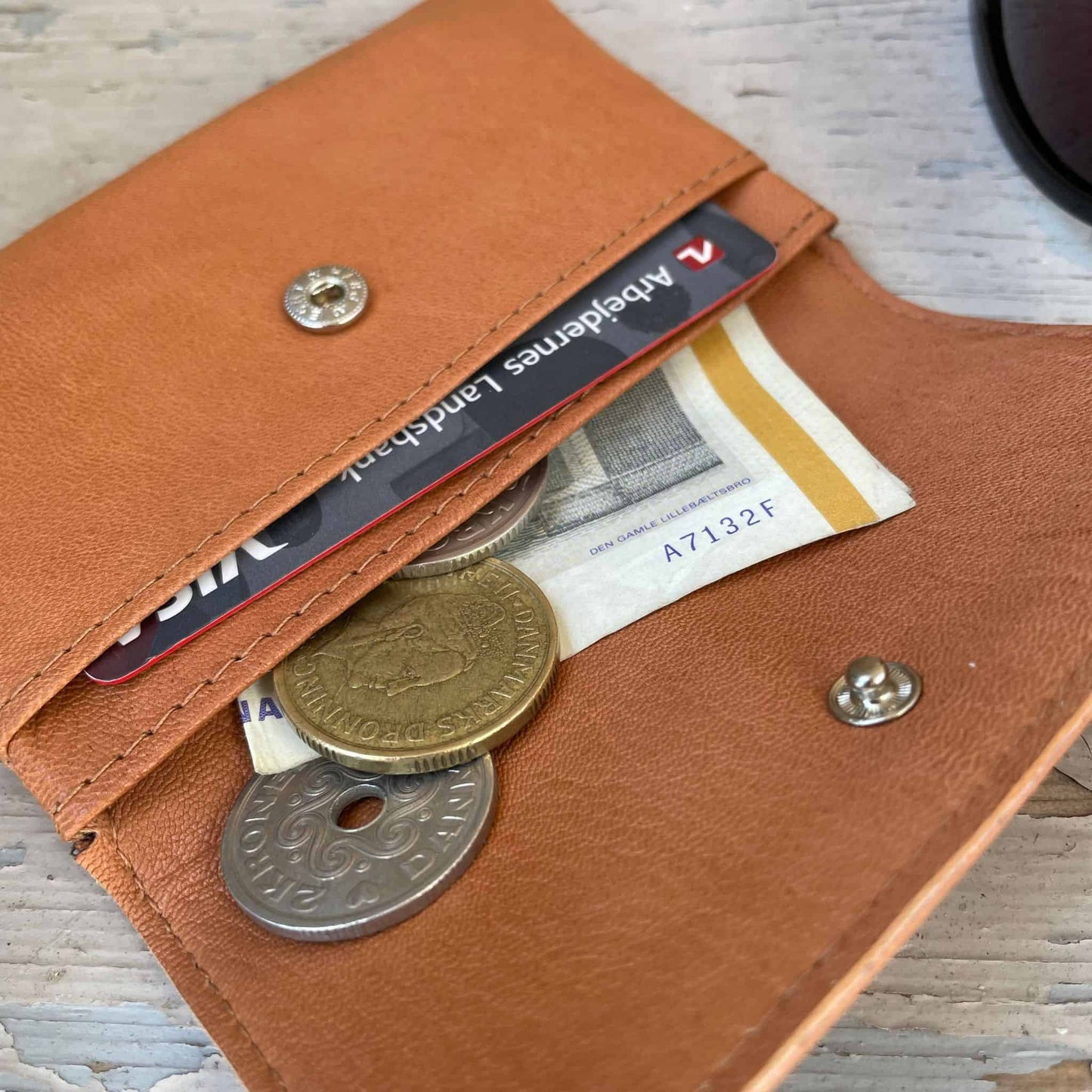 Pung - MISTY kalveskind - Cognac - VIAMAJA.DK