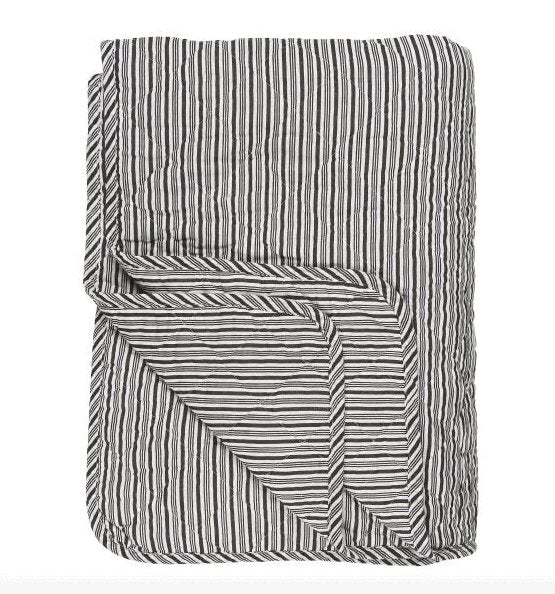 Quilt hvide og sorte striber - VIAMAJA.DK