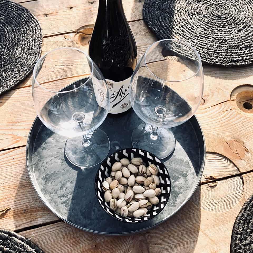 Rund fad / bakke i beton look - Stor - VIAMAJA.DK