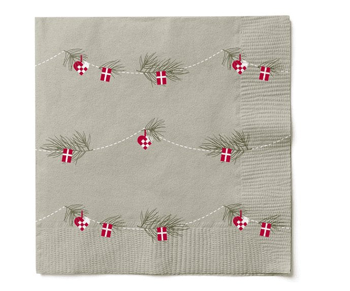 Servietter 20 stk – Beige Nostalgi - VIAMAJA.DK