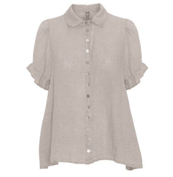 Skjorte i Hør – Mira støvet Taube - VIAMAJA.DK