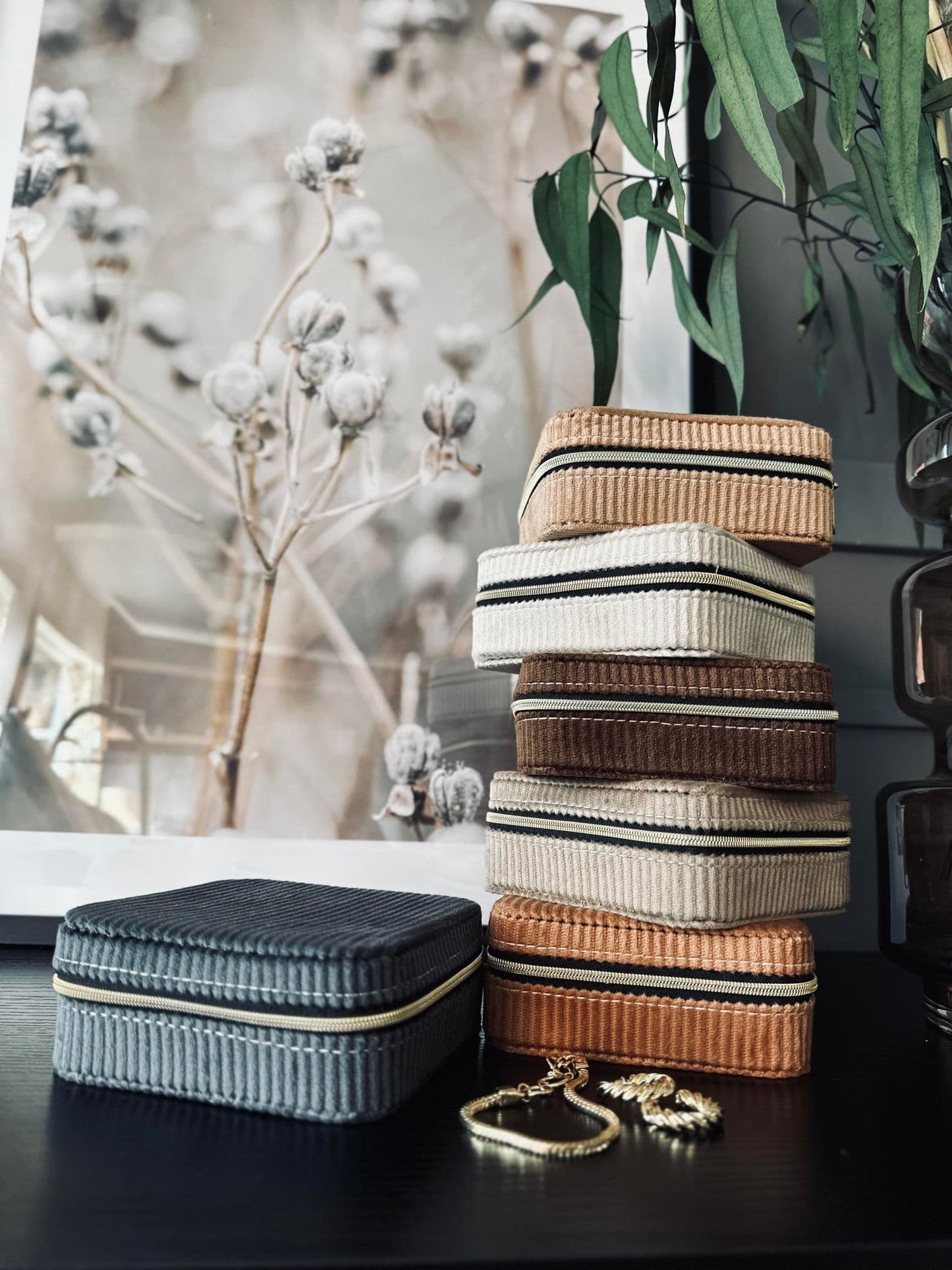 Smykkebox Color mix - 12x12cm - VIAMAJA.DK