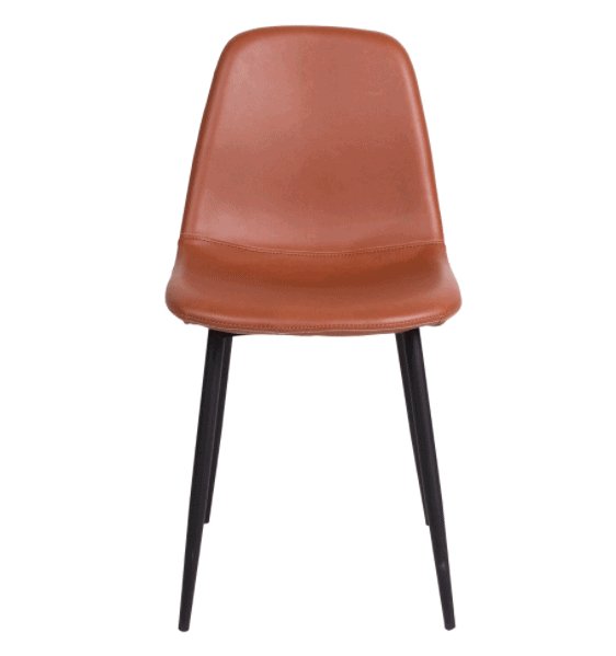 Spisebordsstol - lysebrunt vintage - VIAMAJA.DK