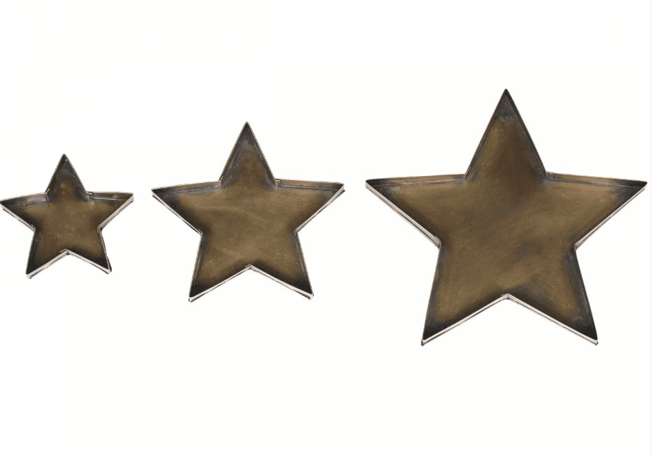 Stjerne Fad sæt af 3stk - VIAMAJA.DK