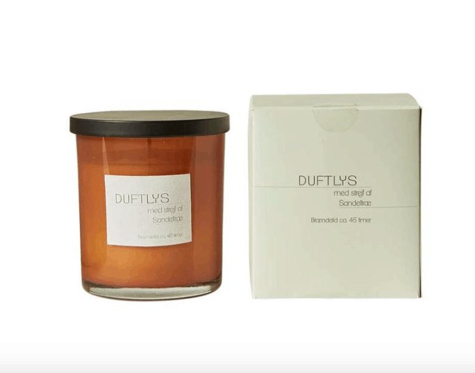 Stort Duftelys - Sandalwood - VIAMAJA.DK