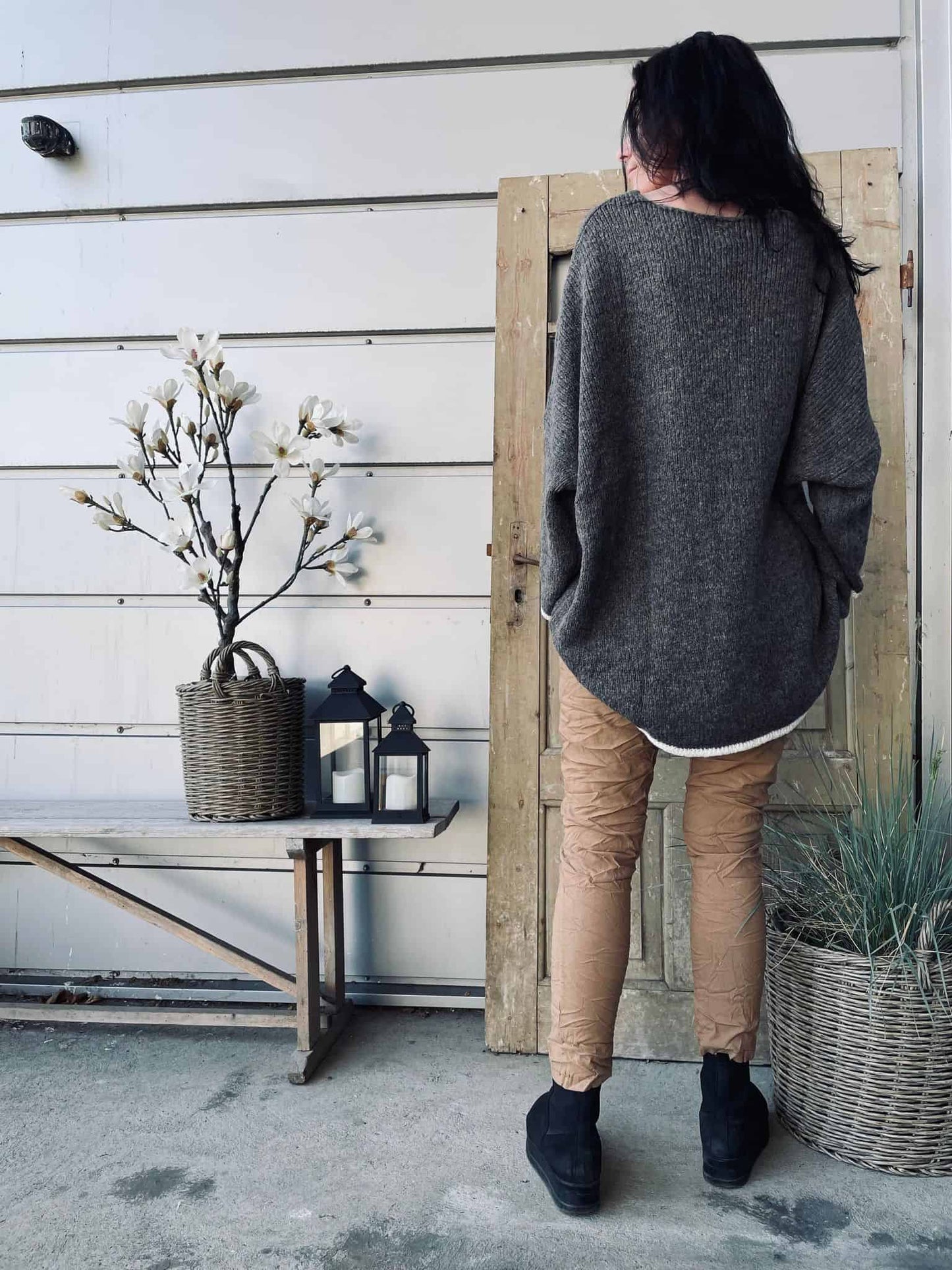 Strik SMILE Brown Oversize - VIAMAJA.DK