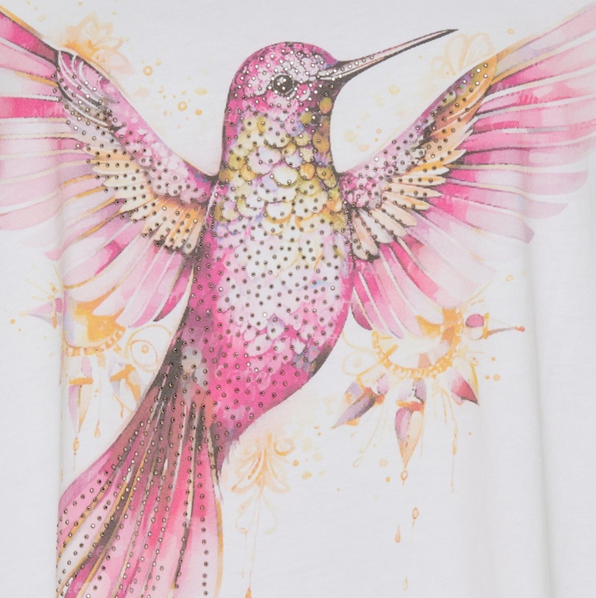 T - shirt pink bird - VIAMAJA.DK
