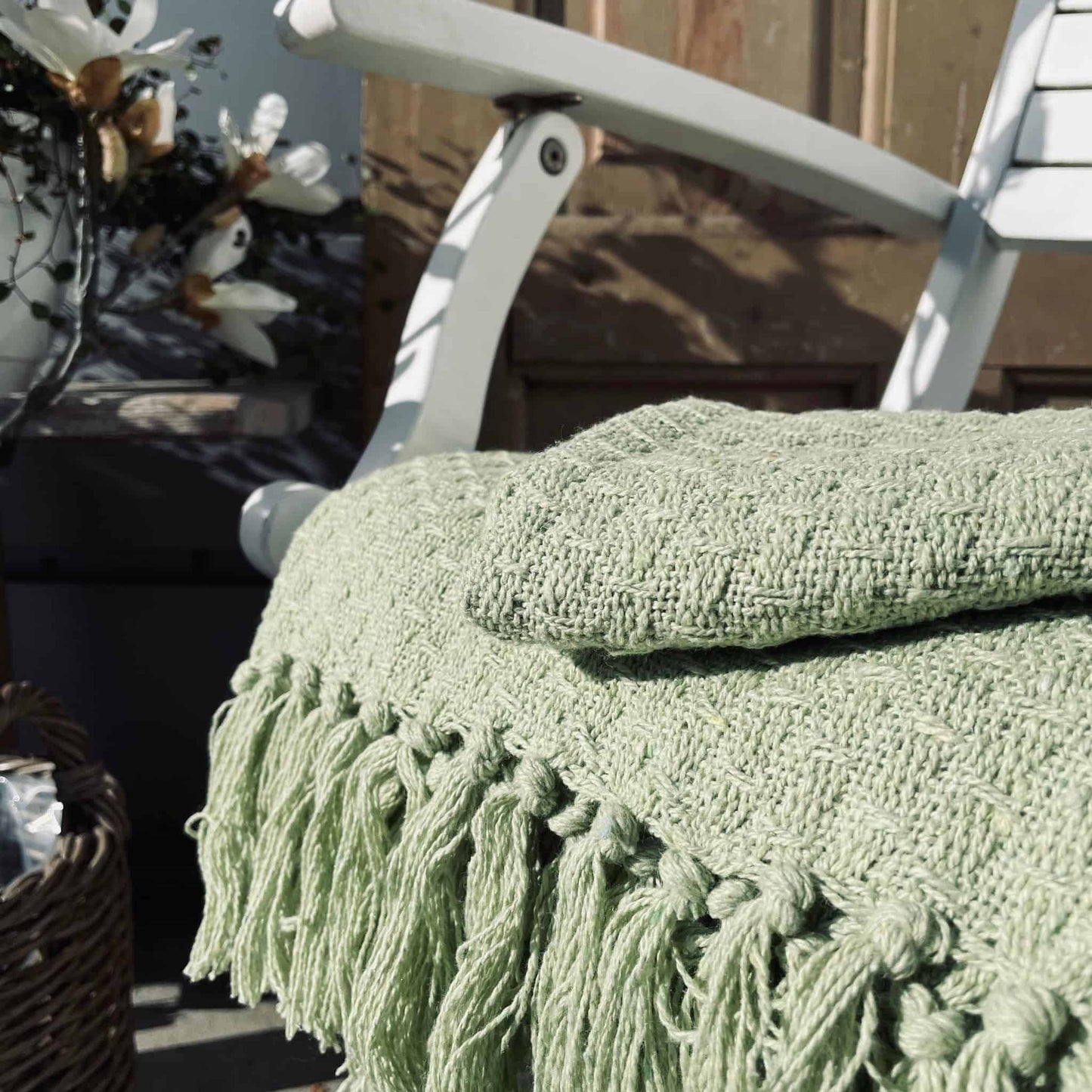 Tæppe lys grøn - VIAMAJA.DK