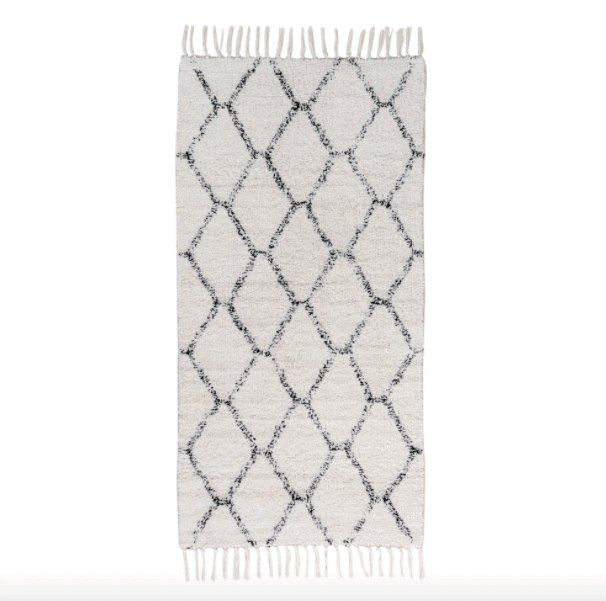 Tæppe med print - 135x65 cm - VIAMAJA.DK