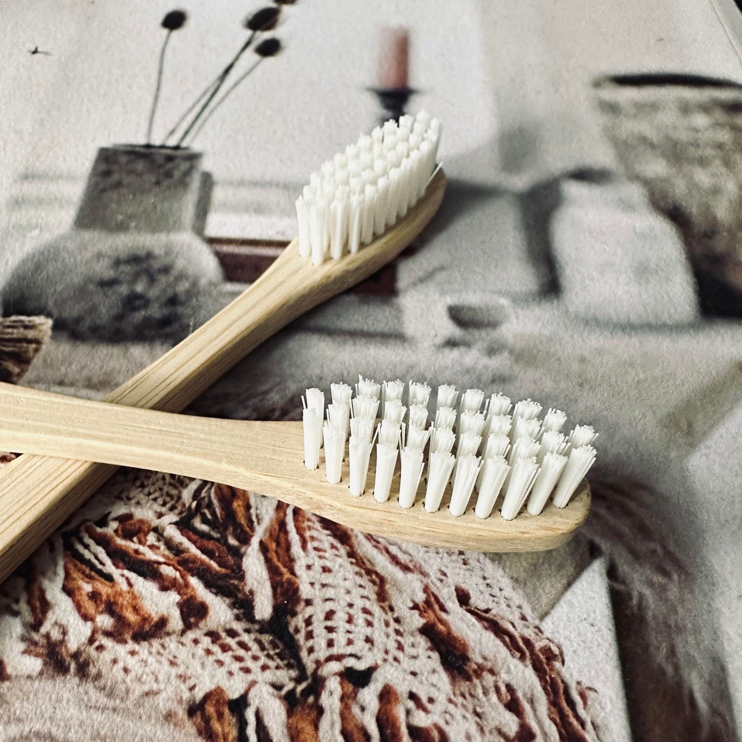 Tandbørster Bambus ECO - Pakke med 2 stk - VIAMAJA.DK