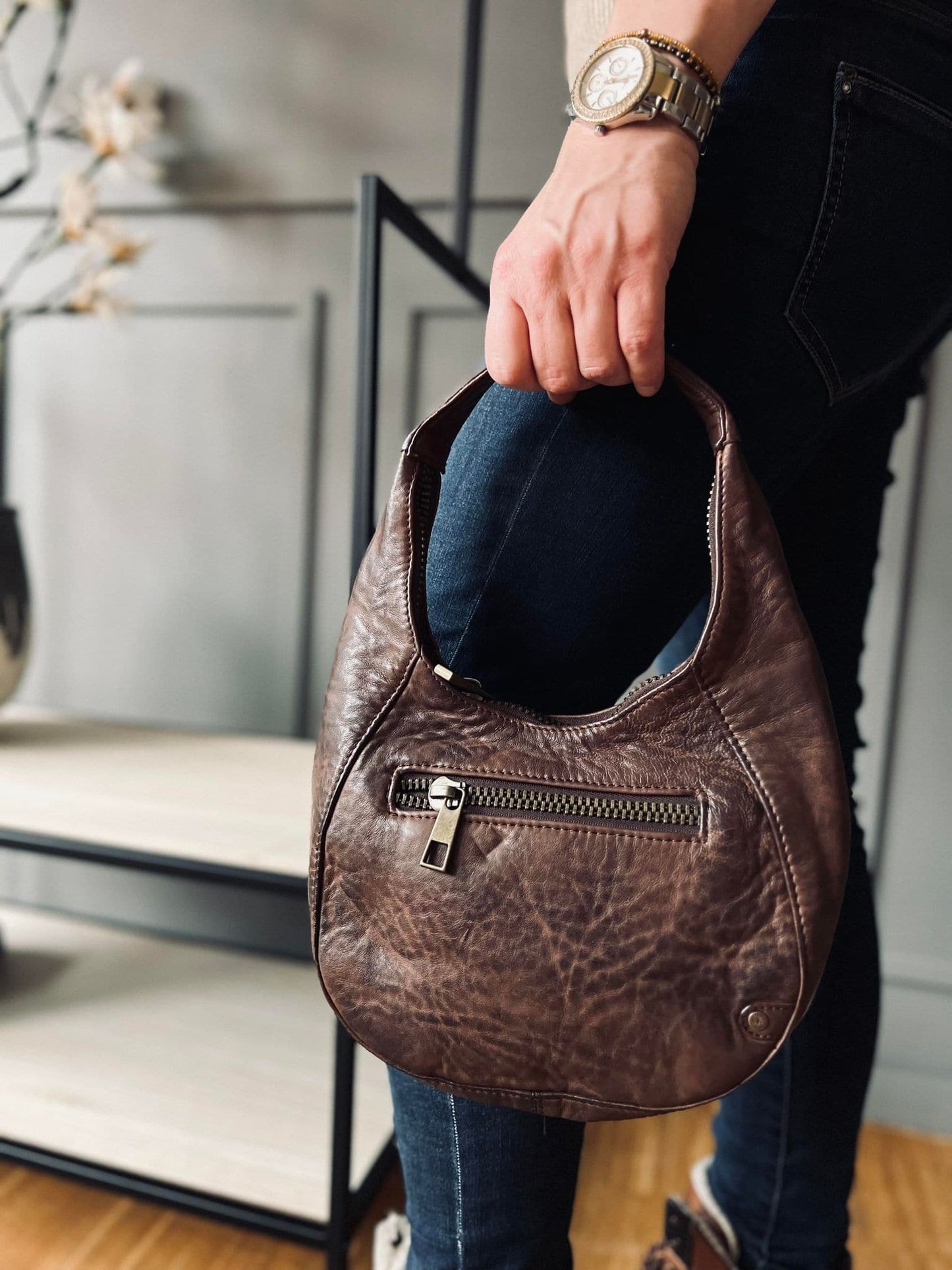 Taske NICHA i blødt lammeskind - VIAMAJA.DK