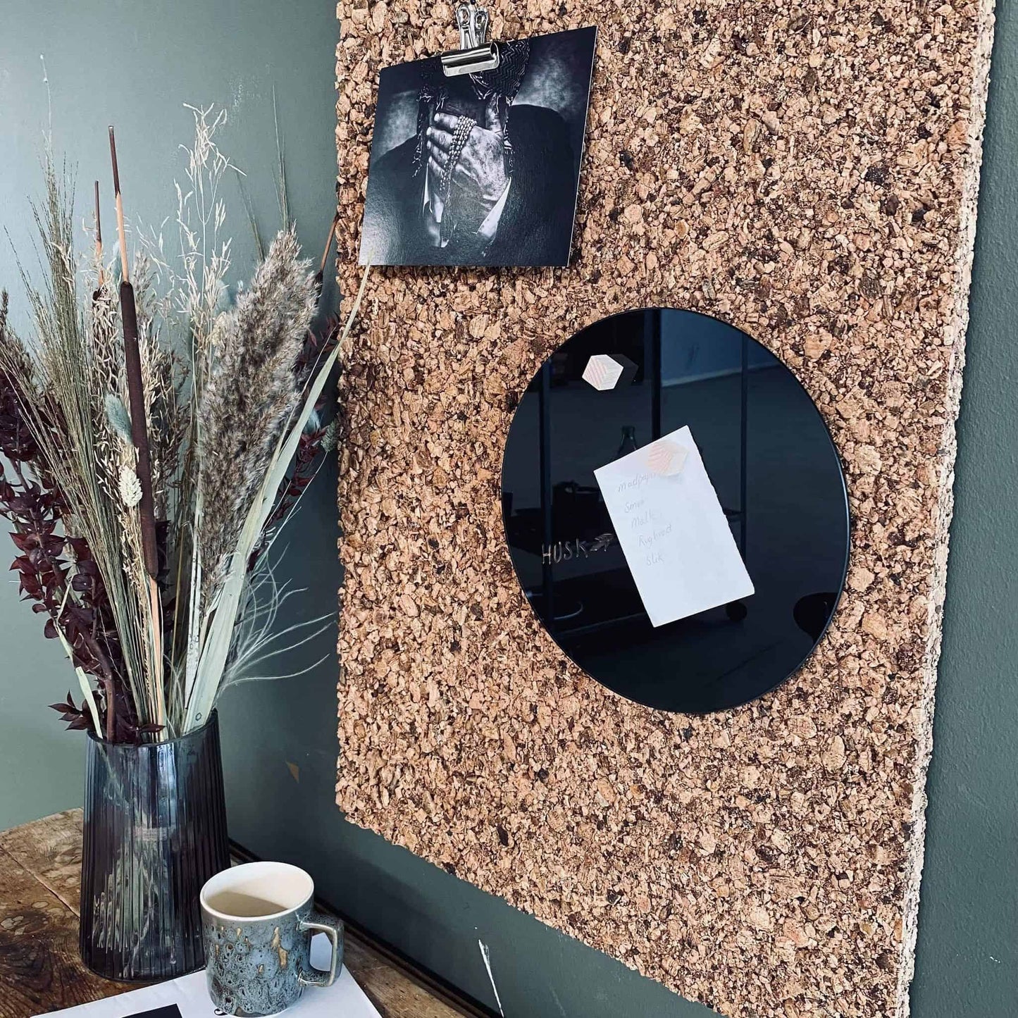 Tavle magnetisk Ø25 Sort - VIAMAJA.DK