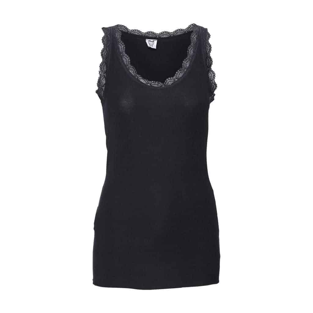 Top med blonde - Sort S/M - VIAMAJA.DK