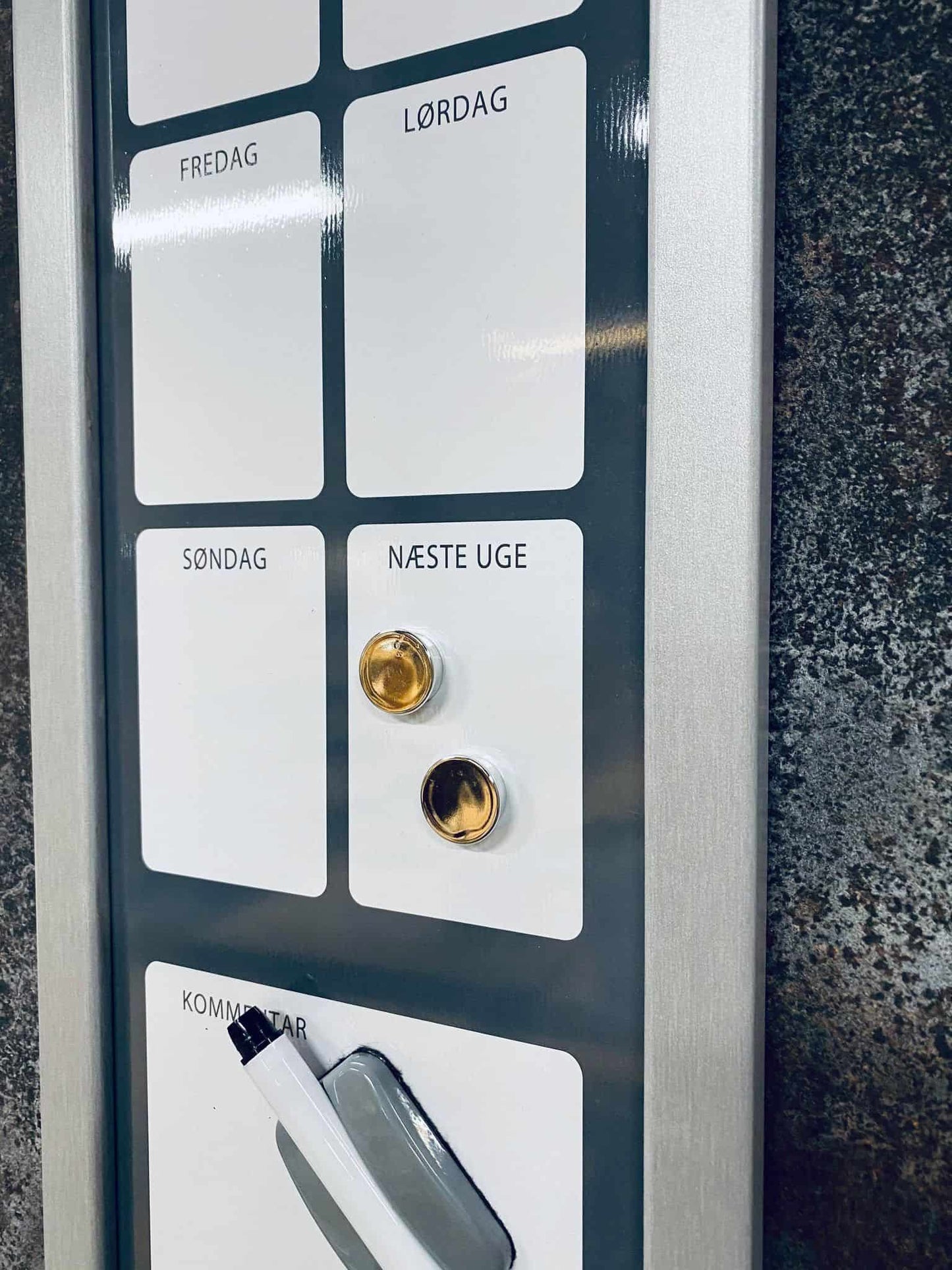 Ugeplan tavle, 60x20cm - VIAMAJA.DK