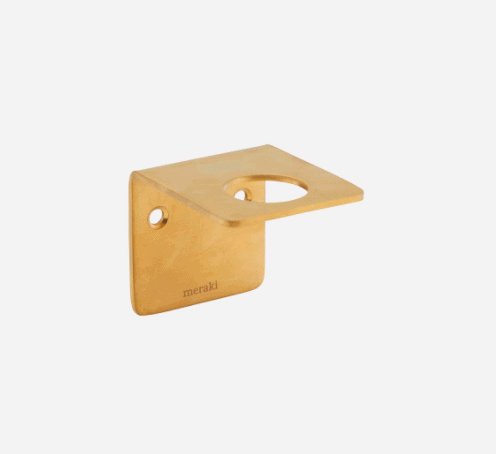 Vægophæng til dispenser, Børstet messing finish - VIAMAJA.DK