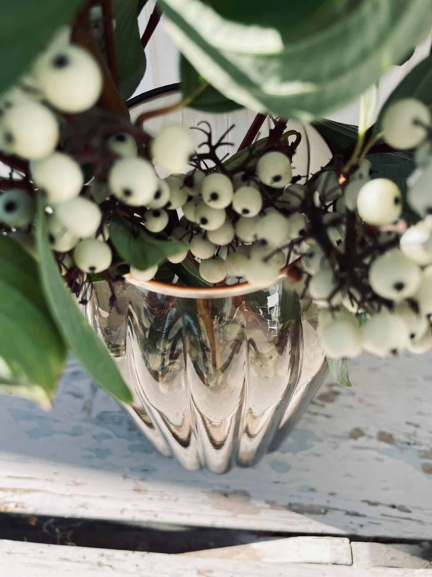 Vase i rillet glas - VIAMAJA.DK