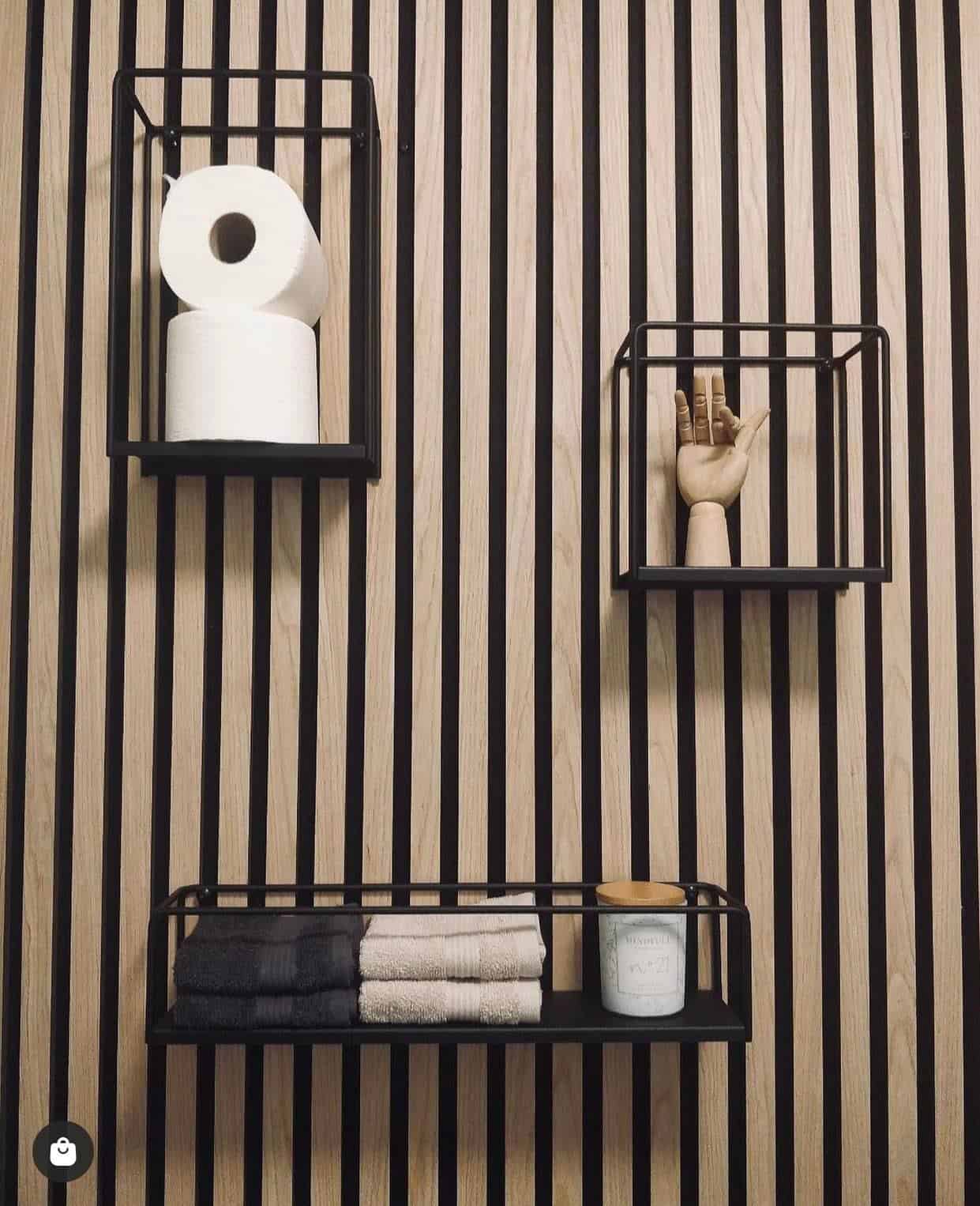 VIAMAJA Cube hylde – Sort – 20x20x10 - VIAMAJA.DK