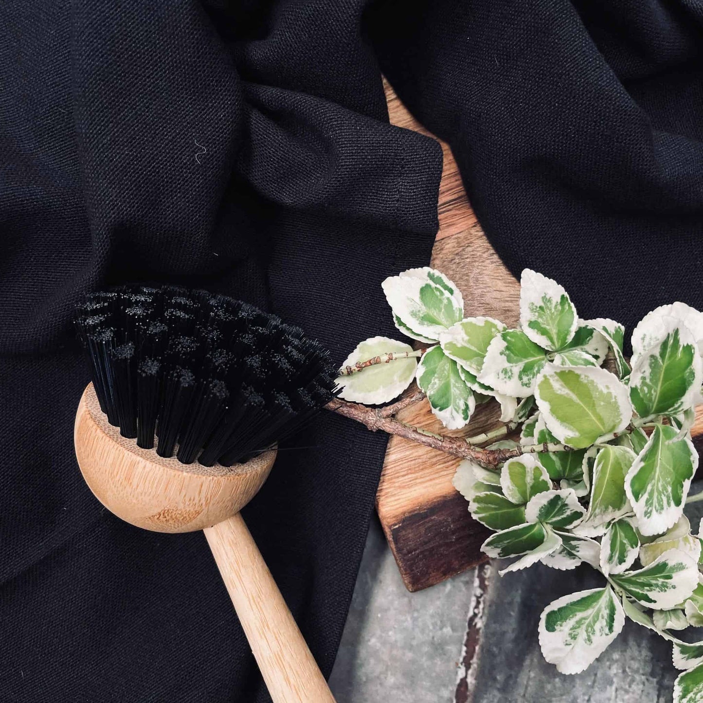 Viskestykke sæt af 3stk - Sort 50x70cm - VIAMAJA.DK