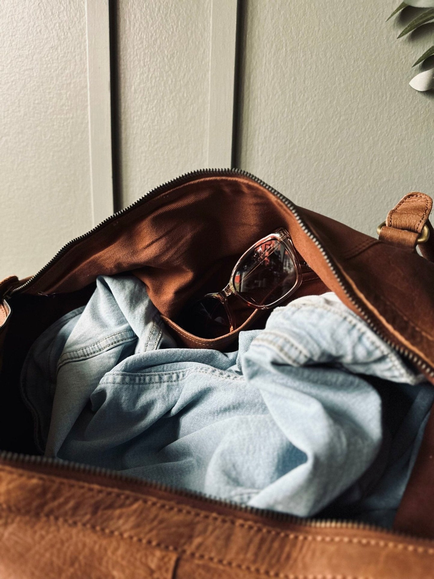 Weekendtaske – Cognac Buffalo - VIAMAJA.DK