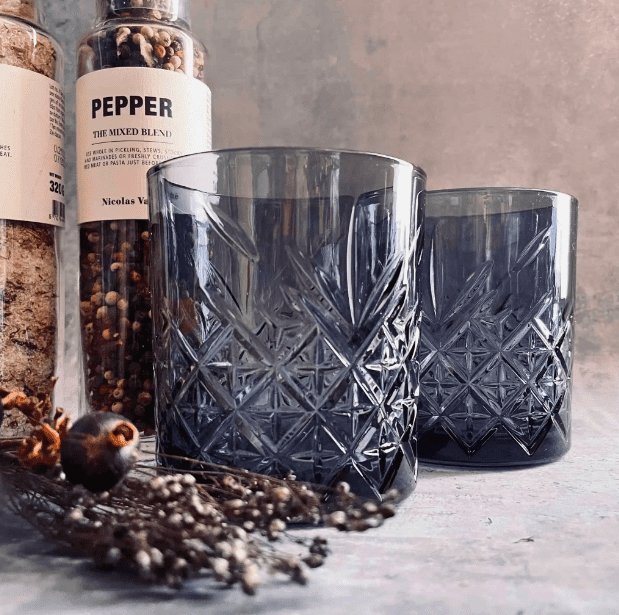 Whisky glas - Blå 4stk - VIAMAJA.DK